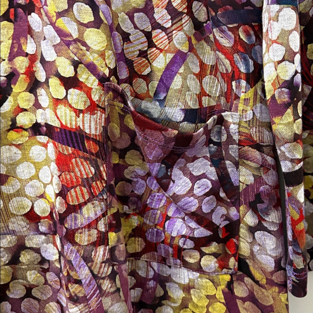 Urbanology Abstract Cowl Neck Dress | Size M | Made in Canada (OVERSIZED) - Picture 5 of 10
